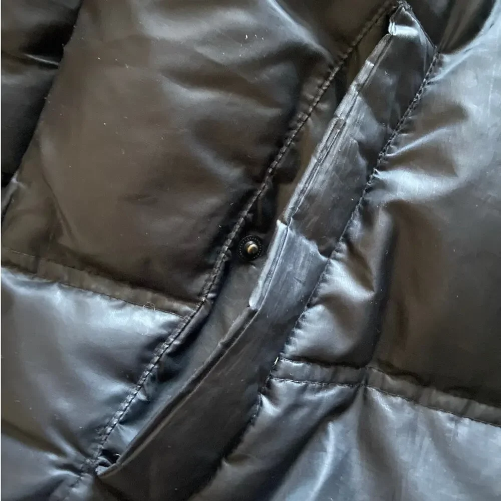 T Tech By Tumi‎ Feather Down Puffer Jacket Coat Zip Up Outdoor Black Mens Medium